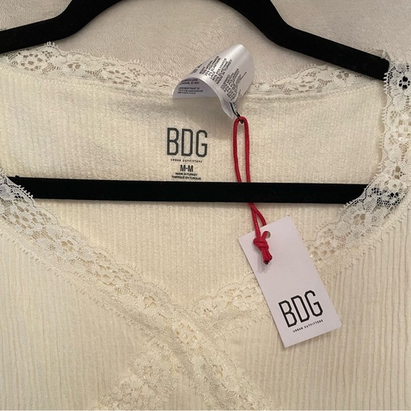 BDG Urban Outfitters London Womens Cross Lace Baby Tee size medium NWT - Picture 9 of 13